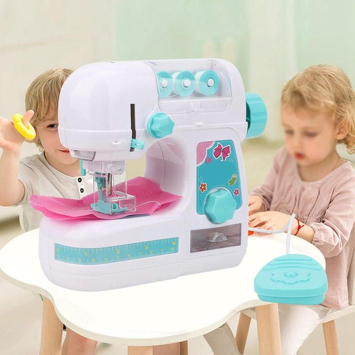 Bonbela Elektrische Nähmaschine Spielzeug für Kinder Mädchen Kinder 3+ Jahre mit Zartem Design Premi