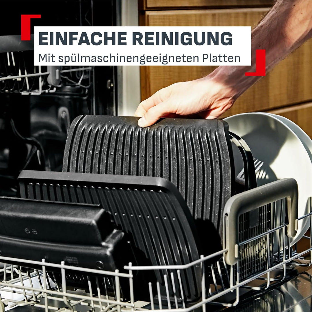 Tefal OptiGrill Elite XL Kontaktgrill, 16 Programme, Digitales Display mit Garstufenanzeige, Abnehmb