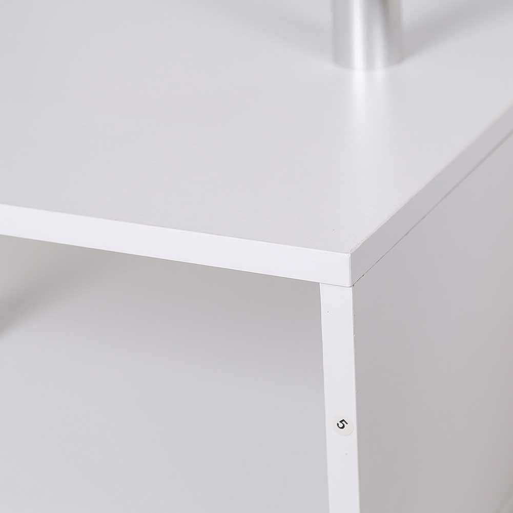 BAKAJI Regalböden Bücherregal, Couchtisch, für Sofas, modernes Design, 3 Ablagen, für Haus und Büro,