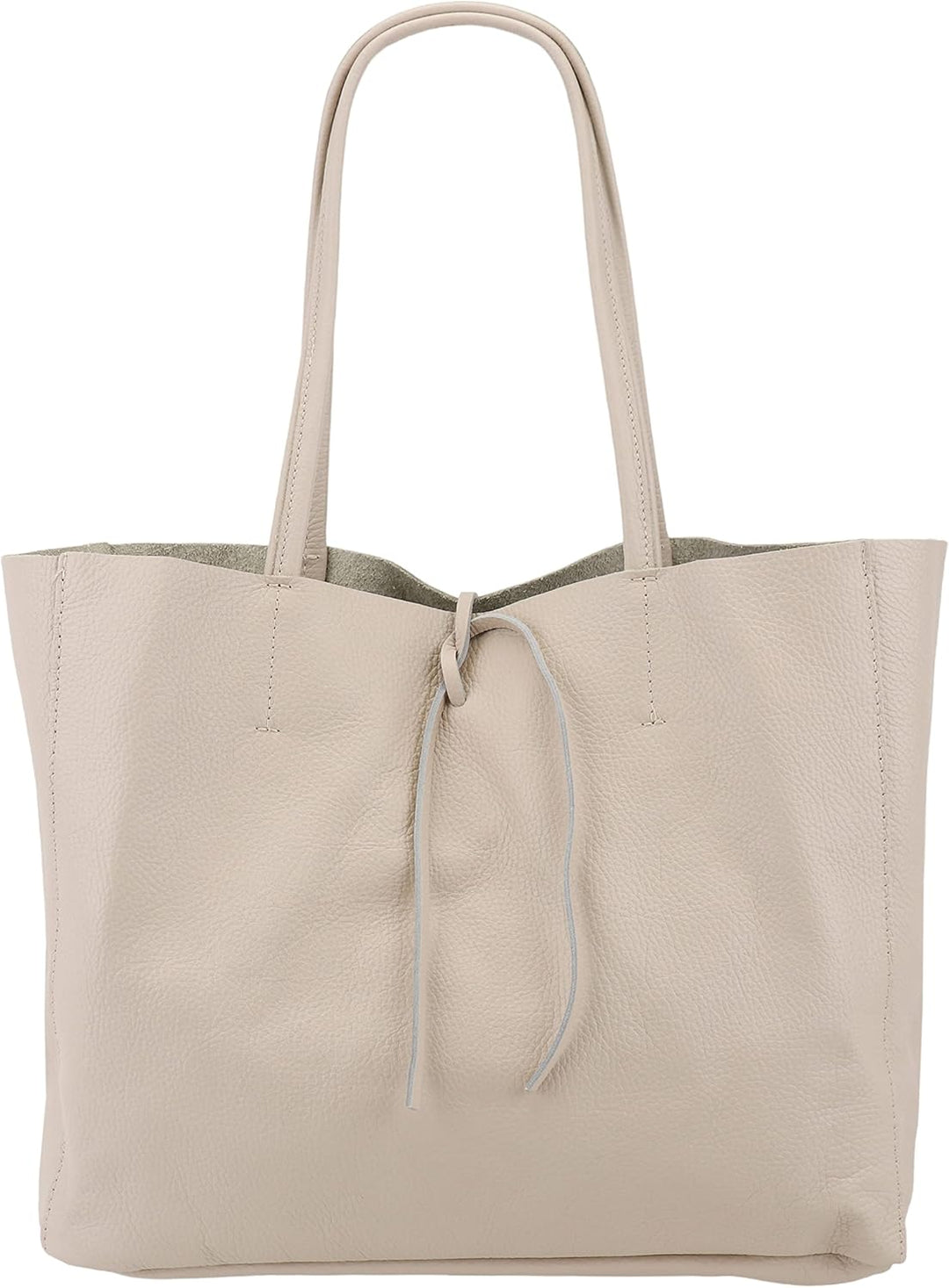 SH Leder ® Damen Echt Rindleder Shopper in Querformat mit Innentasche in vielen Farben Schultertasch