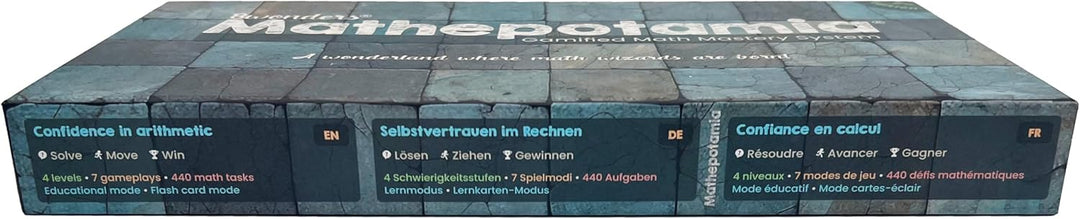 Mathepotamia Mathespiel: Rechenspiel & Multiplikation-Lernspiel für Kinder 5-9 Jahre | 4 Stufen & 7
