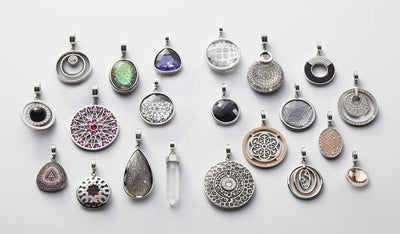 JEWELS BY LEONARDO DARLIN'S Damen-Anhänger Gaia, Edelstahl mit Kristallen und Maxi-Clip, CLIP & MIX