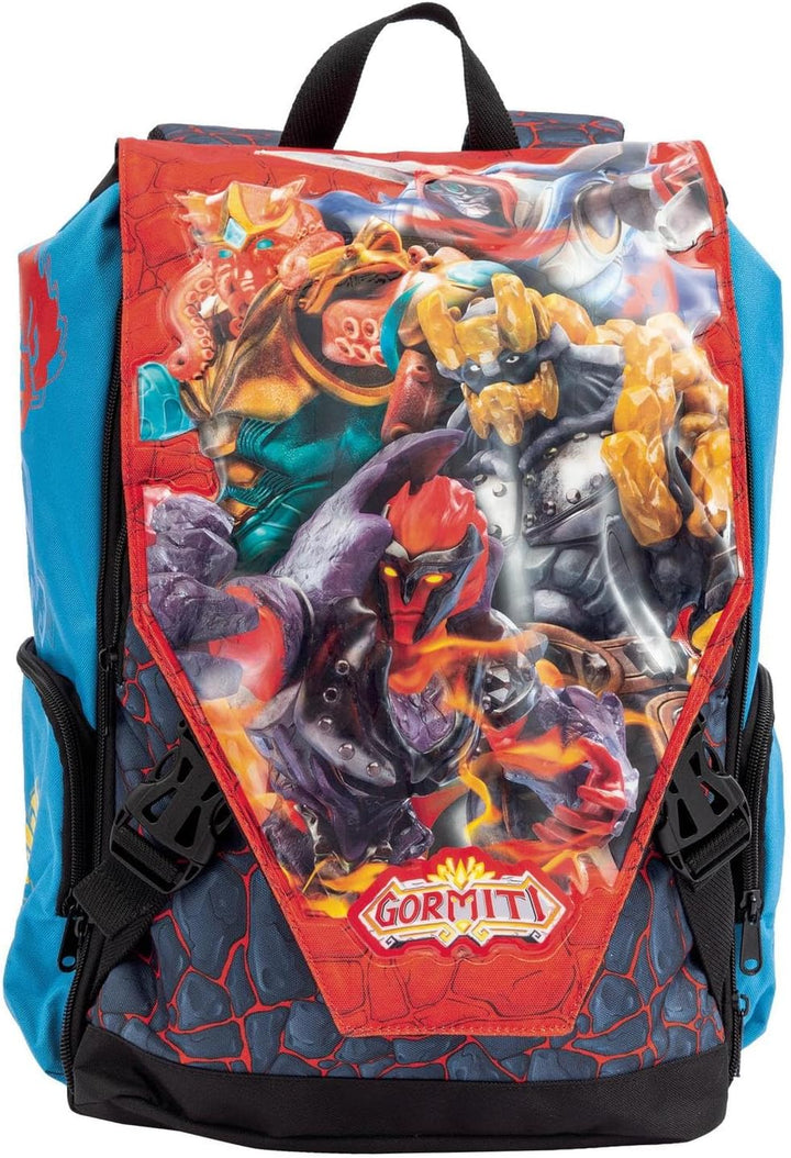 GIOCHI PREZIOSI Gormiti 2022 erweiterbarer Rucksack für alle, die die tägliche Abenteuer mit den Lie