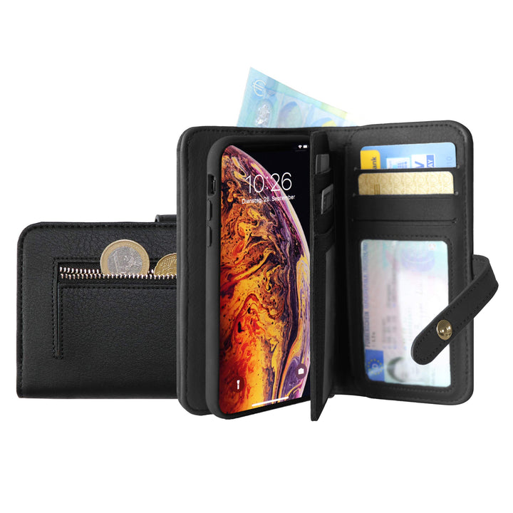 KMP Portemonnaie Schutzhülle für iPhone XS Max Black Panther Comfort, Black panther Comfort
