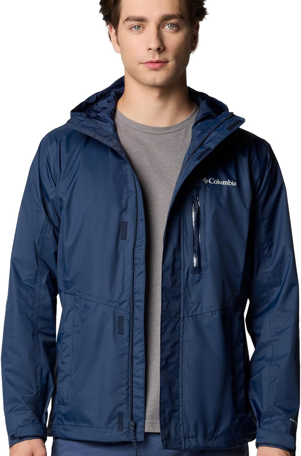 Columbia Pouring Adventure Jacket, Wasserdichte Regenjacke für Herren S Collegiate Navy, S Collegiat