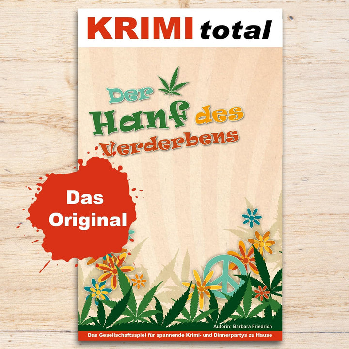 Der Hanf des Verderbens | Krimidinner für zu Hause | 8-9 Personen | Flowerpower, 60er Jahre