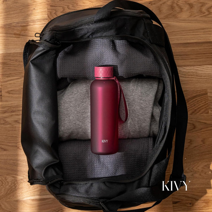 KIVY Trinkflasche 650ml [BPA FREI] Auslaufsicher &amp; Spülmaschinenfest - Wasserflasche für Kinder &amp; Er