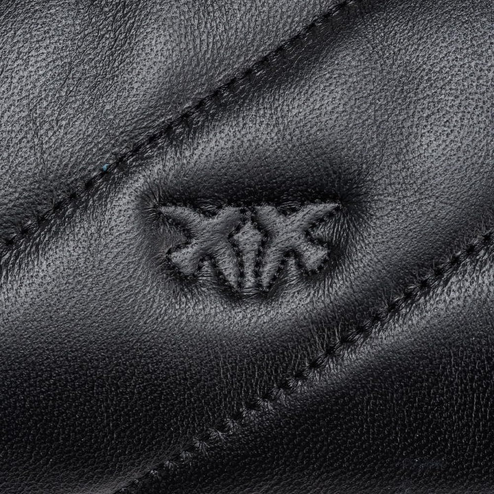 Pinko Damen Love Mini Puff Cl Sheep Nappa Tasche Z99q_schwarz-antique Gold, Z99q_schwarz-antique Gol