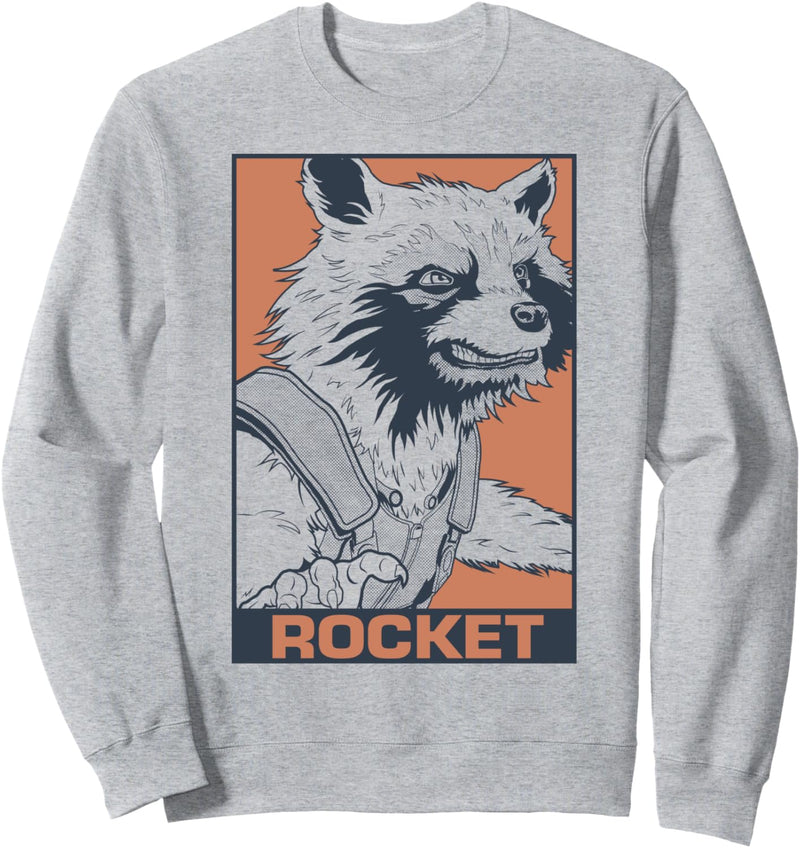 Marvel Guardians Of The Galaxy Rocket Portrait Panel Sweatshirt