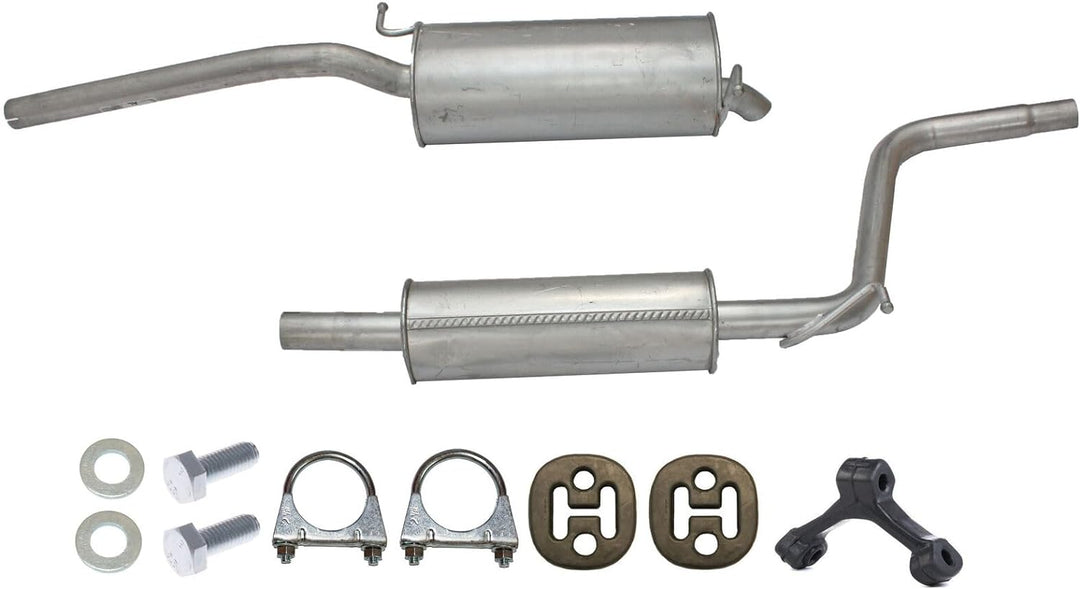 Ferroz Export Ersatz für Auspuffanlage Auspuff Schalldämpfer ab Kat VW Caddy 2004-2010 1.4