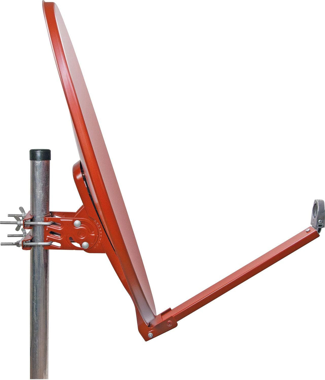 Schwaiger SPI710.2 Aluminium Offset-Parabolantenne (75 cm) Ziegelrot