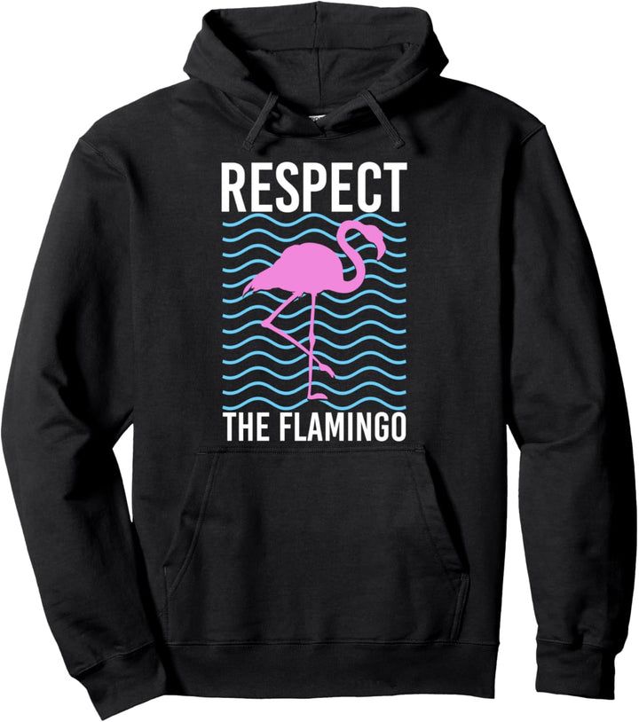 Tropen Vogel Exotisches Zoo Tier Lustiges Rosa Flamingo Pullover Hoodie