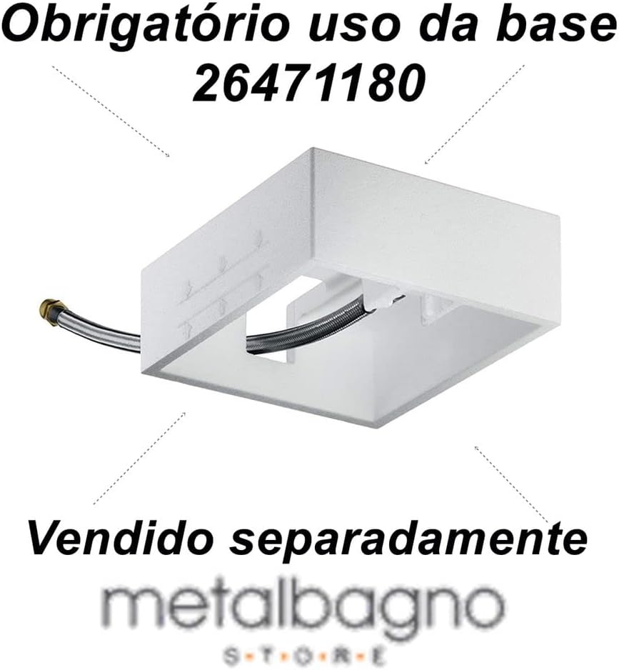 hansgrohe Raindance Air Duschkopf, Kopfbrause Unterputz, Chrom, 1 Strahlart, 1 Strahlart