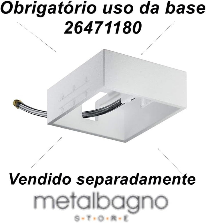 hansgrohe Raindance Air Duschkopf, Kopfbrause Unterputz, Chrom, 1 Strahlart, 1 Strahlart