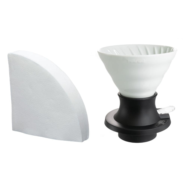 HARIO V60 Keramik-Tropfschalter, 200 ml, Weiss Size 02 Ceramic Weiss, Size 02 Weiss