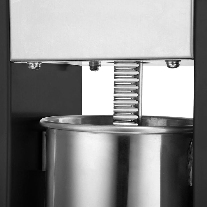 Zelsius Profi Wurstfüllmaschine aus Edelstahl (5 Liter, Schwarz) + vier verschiedene Füllrohre, Wurs