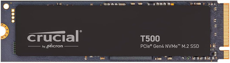 Crucial T500 1TB PCIe Gen4 NVMe M.2 Interne Gaming SSD, bis zu 7300MB/s, Laptop und Desktop kompatib