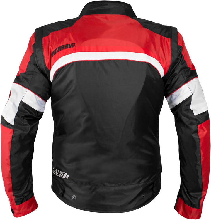 A-pro Motorradjacke für Damen, Nylon, Oxford, Thermoweste, reflektierend L Rot, L Rot