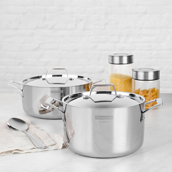 Tramontina GRANO Fleischtopf, ø 20cm 3,5 Liter, Edelstahl, Induktion, ofenfest Fleischtopf Ø20 cm, F