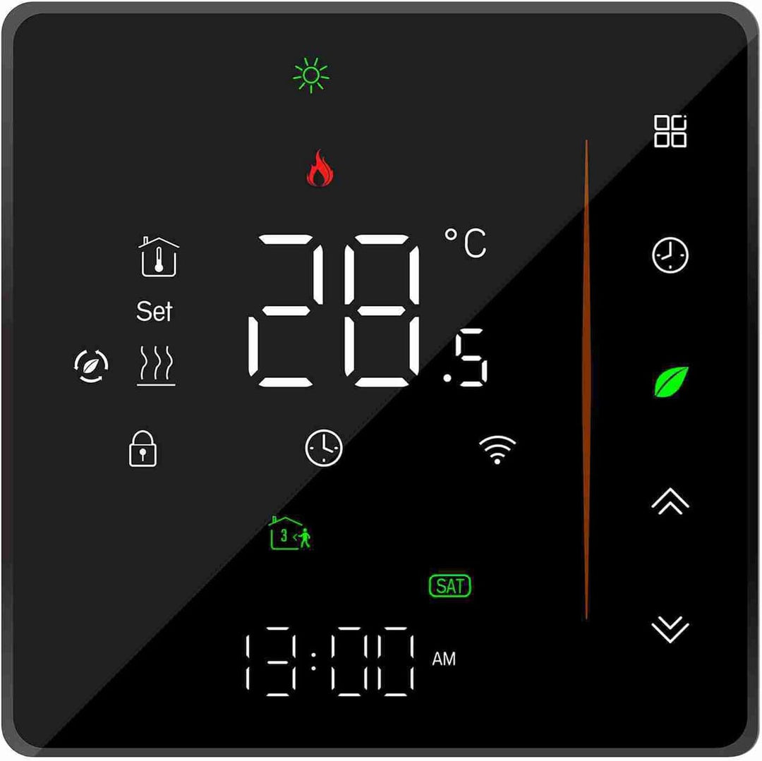 Decdeal WiFi Thermostat Wasser-Fussbodenheizung,Unterstützung Von TUYA/Smart Life,Google Home,Progra