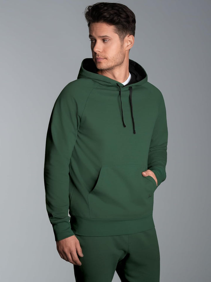 TRIGEMA Herren Kapuzensweatshirt aus Biobaumwolle, Efeu