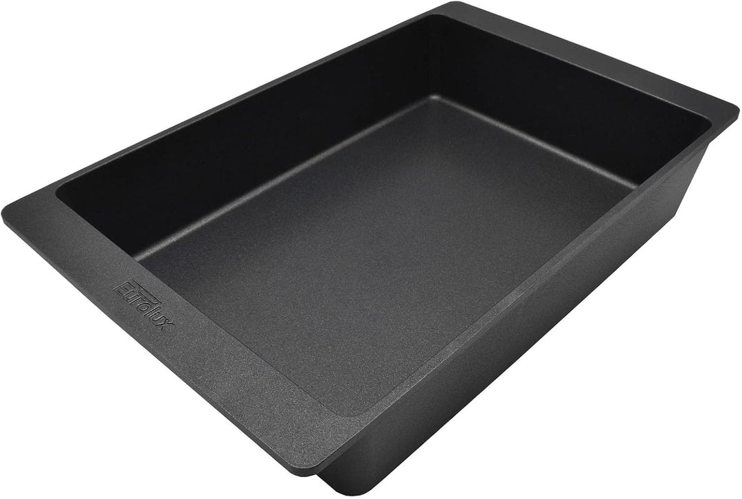Eurolux Aluguss Bräter 41 x 26 cm Induktion - flacher 8.0 cm Rand - backofengeeignet - induktiver re