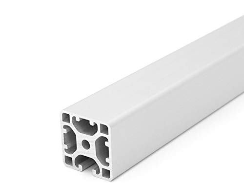 Design-Aluminiumprofil 40x40L 3 Nuten verdeckt I-Typ Nut 8 (leicht), silber eloxiert. Aluminium Prof