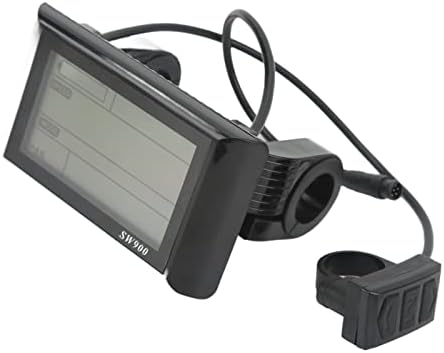 Elektrofahrrad-LCD-Anzeige, ABS 6Pin Elektrofahrrad-LCD-Anzeige 24V 36V 48V 60V SW900 LCD-Anzeige Me