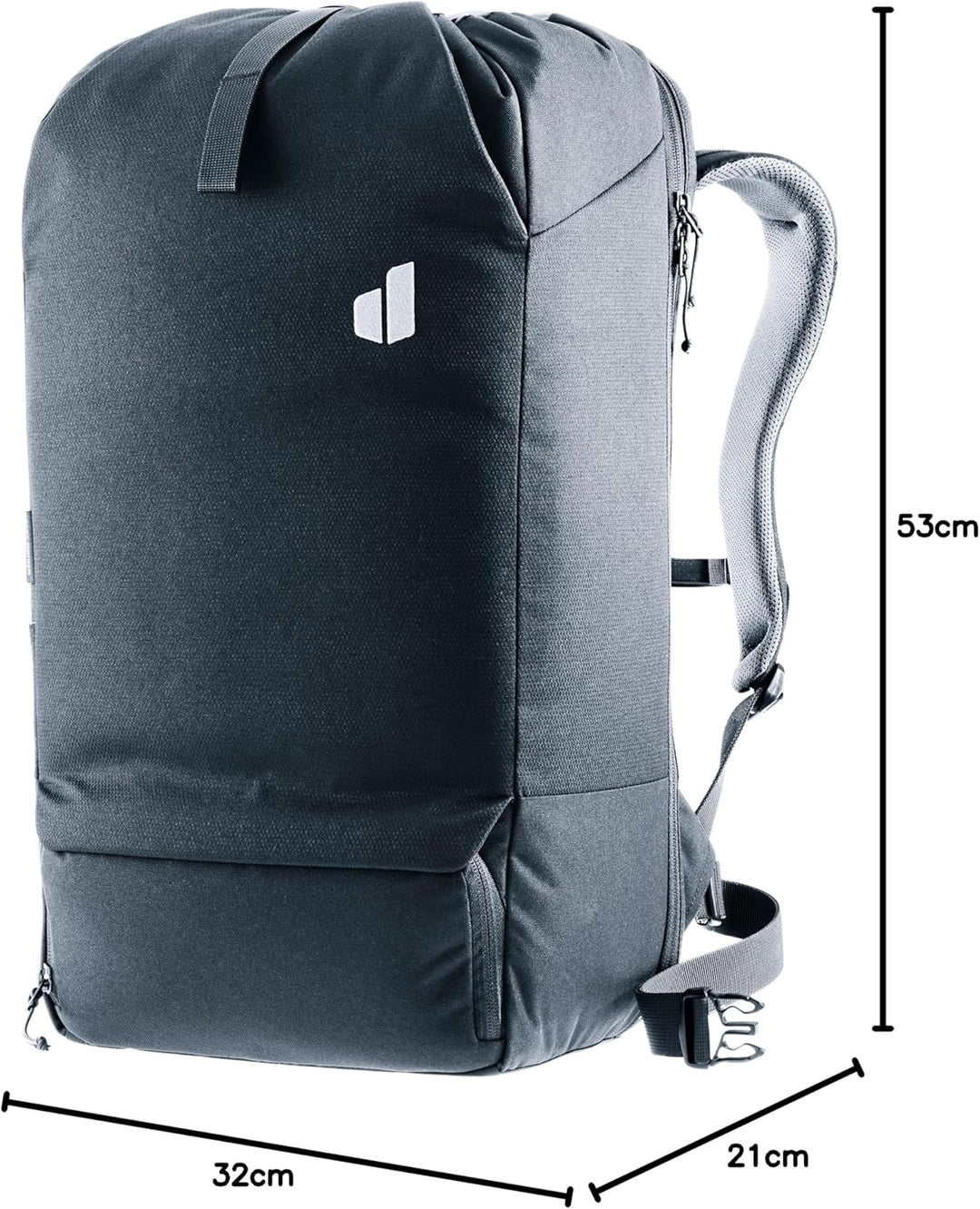 deuter Utilion 34+5 Rucksack mit Schuhfach Schwarz Einheitsgrösse, Schwarz Einheitsgrösse