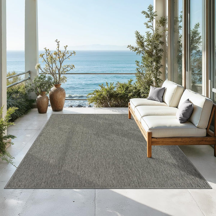 Mia´s Teppiche Malaga In- &amp; Outdoor Teppich Flachgewebe, Modisches Design, Schicke Farben, für Balko