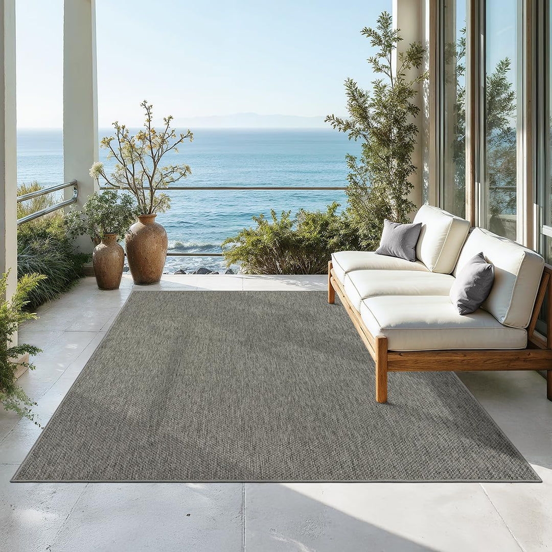 Mia´s Teppiche Malaga In- &amp; Outdoor Teppich Flachgewebe, Modisches Design, Schicke Farben, für Balko