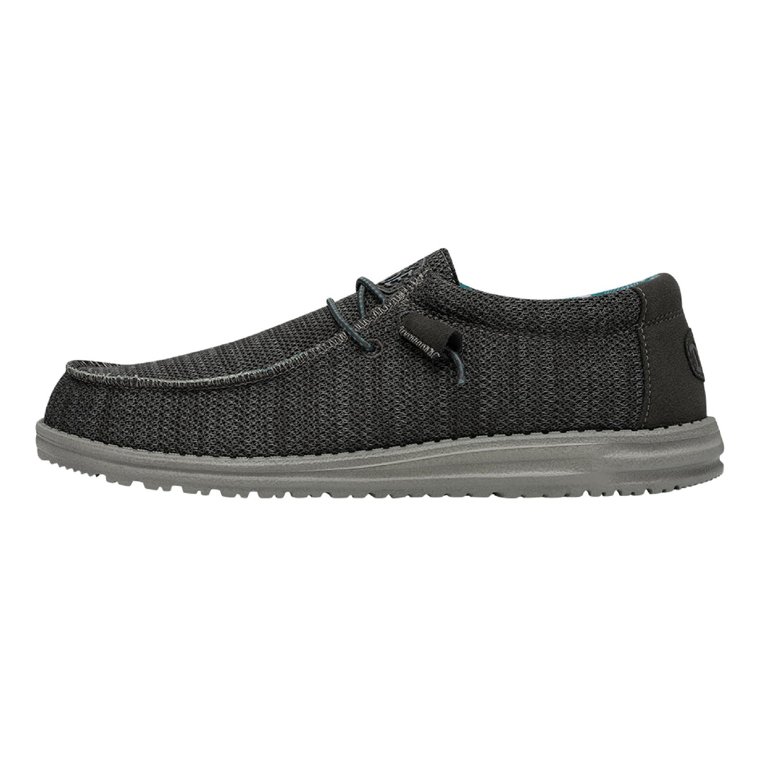 Hey Dude Herren Wally Sox Moc Toe Shoes 44 EU Charcoal, 44 EU Charcoal