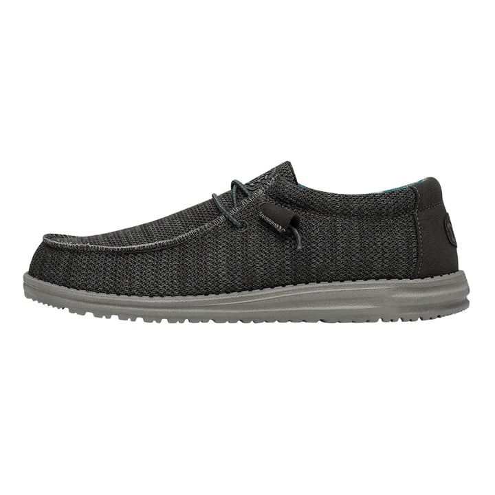 Hey Dude Herren Wally Sox Moc Toe Shoes 44 EU Charcoal, 44 EU Charcoal