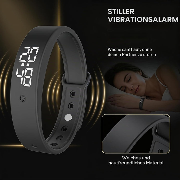 CEWROM Vibrationswecker Armband, Wecker Armband Vibration mit Timer, Vibrationsalarm Erinnerung Uhr,