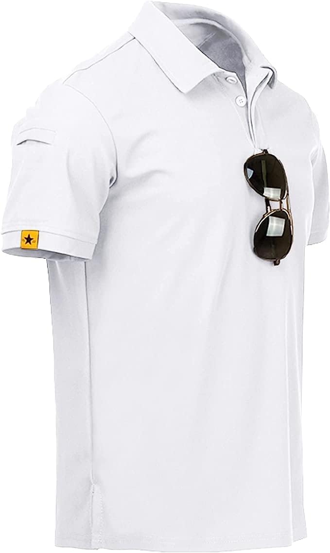 JACKETOWN Poloshirts Herren Kurzarm Atmungsaktives Schnelltrocknend Poloshirts Männer Tennis Sommer