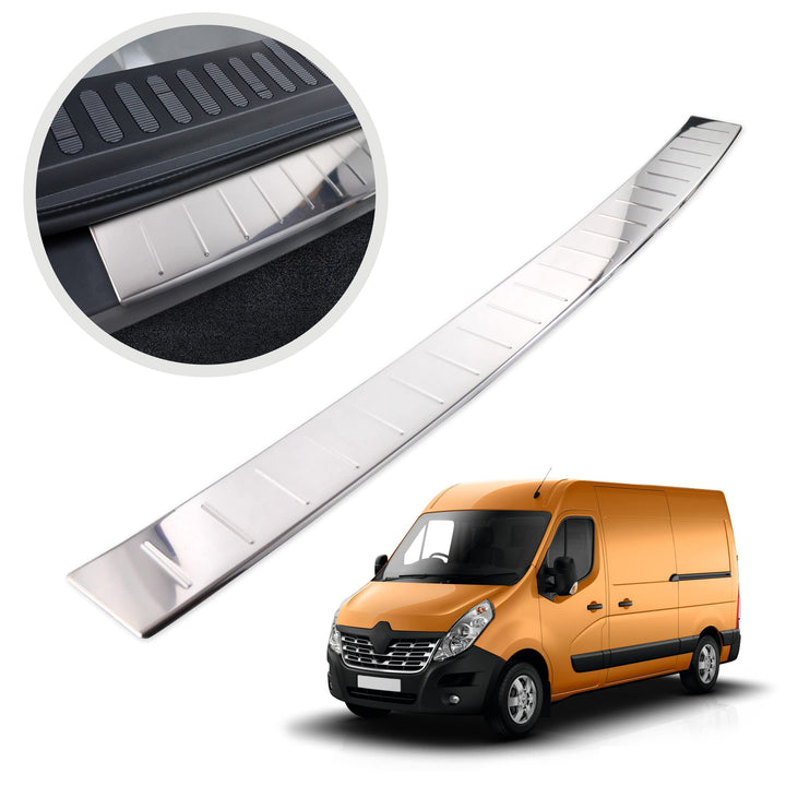 CHROMEMASTER | Ladekantenschutz Stossstangenschutz Kompatibel mit Renault Master 2010-2024; Edelstah