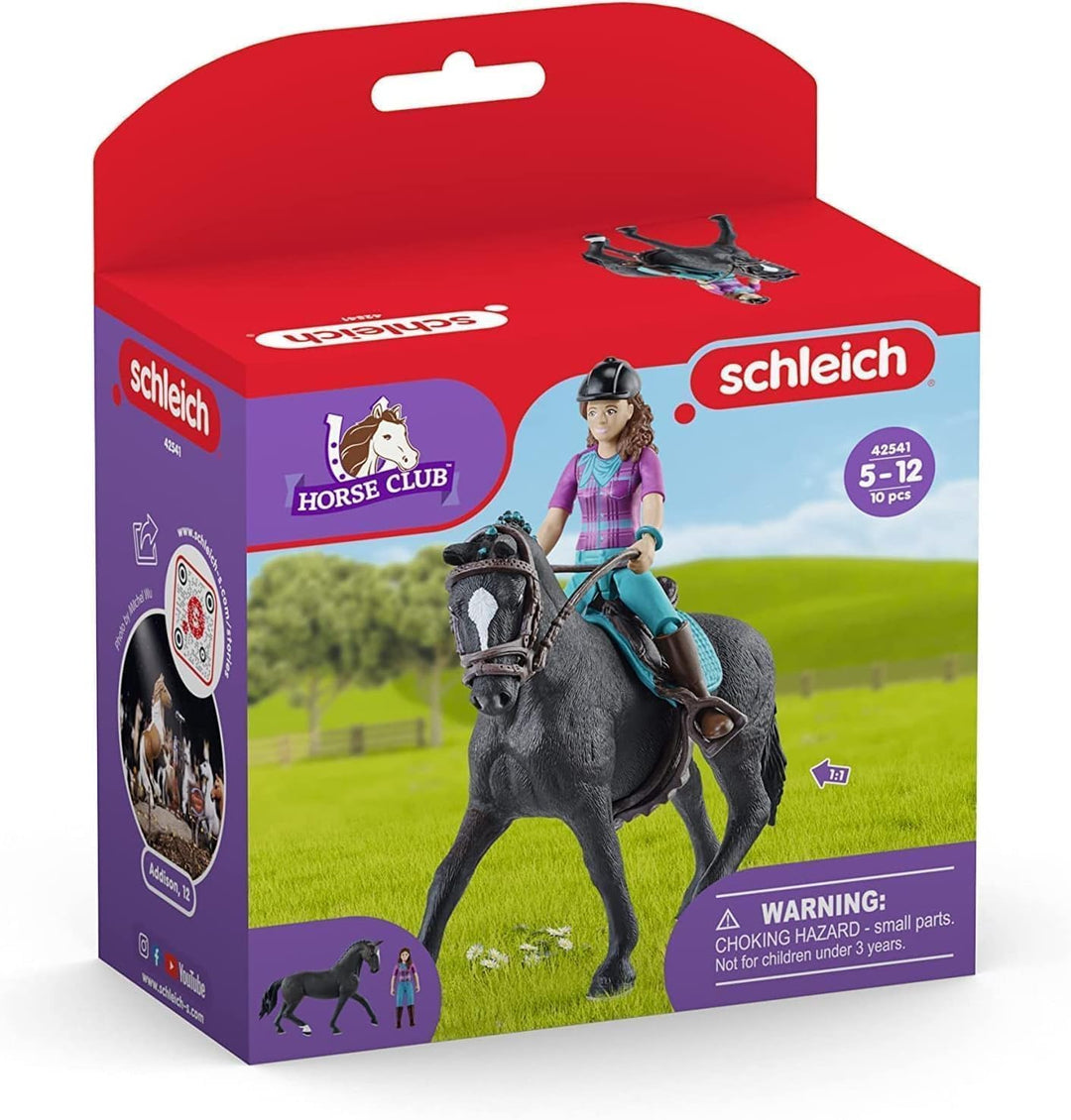 schleich 42541 HORSE CLUB Lisa und Storm, 10 Teile Spielset mit schleich Pferde Figur und vollbewegl