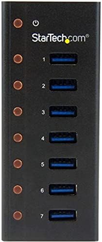 StarTech.com 7 Port USB 3.0 Hub - Metallgehäuse - Desktop oder Wandmontierbar - Kompakter 7-fach Ver