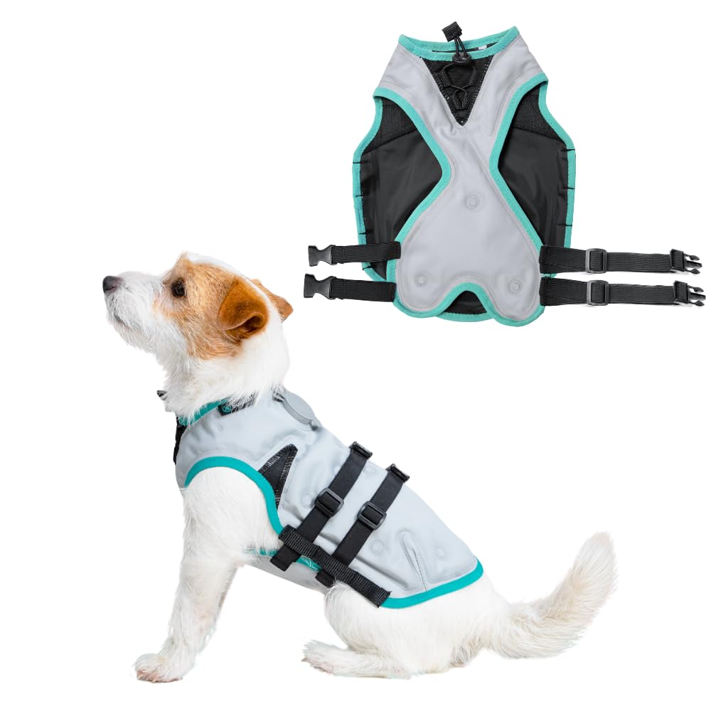 Suitical Dry Cooling Vest Hund, Silber (S) silber S, silber S