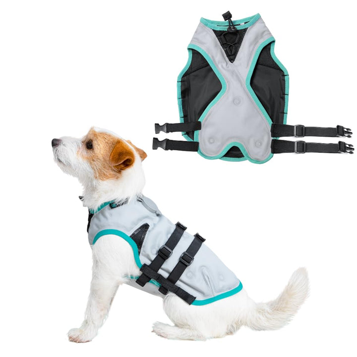 Suitical Dry Cooling Vest Hund, Silber (S) silber S, silber S
