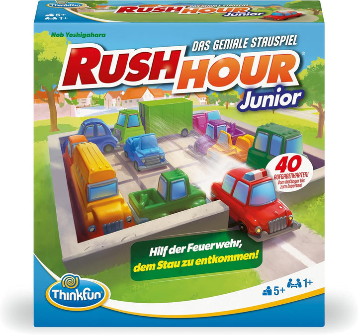 ThinkFun 76603 - Rush Hour Junior - Das bekannte Logikspiel für Kinder ab 5 Jahren. Das Stauspiel fü