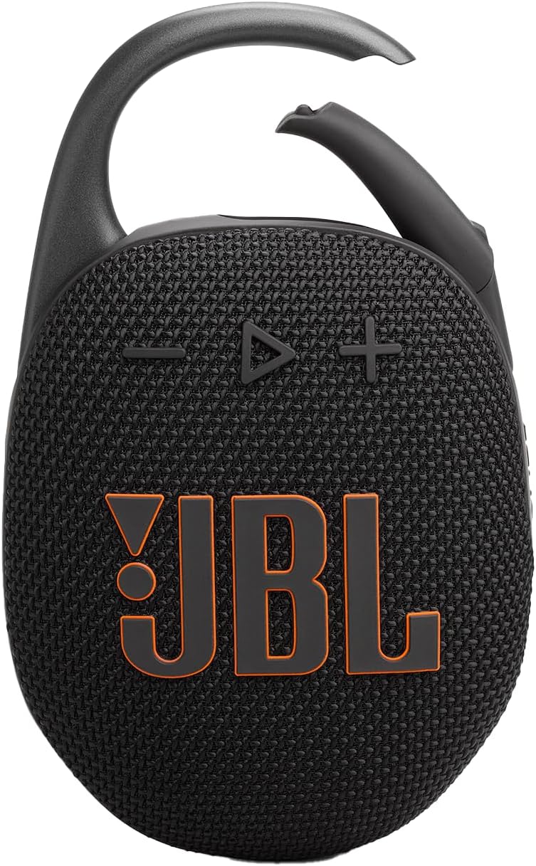 JBL Clip 5 in Black - Portable Bluetooth Speaker Box Pro Sound, Deep Bass and Playtime Boost Functio