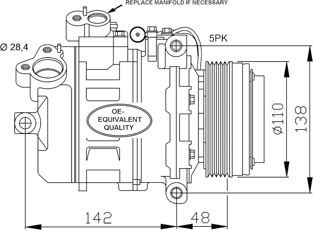 NRF 32123 Kompressor, Klimaanlage