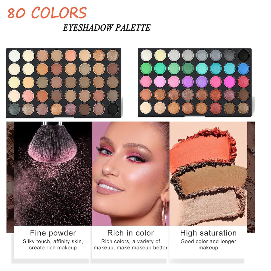 RoseFlower Schminke Set Profi Make Up Set Teenager Mädchen Schminkkoffer Kosmetische Makeup Paletten