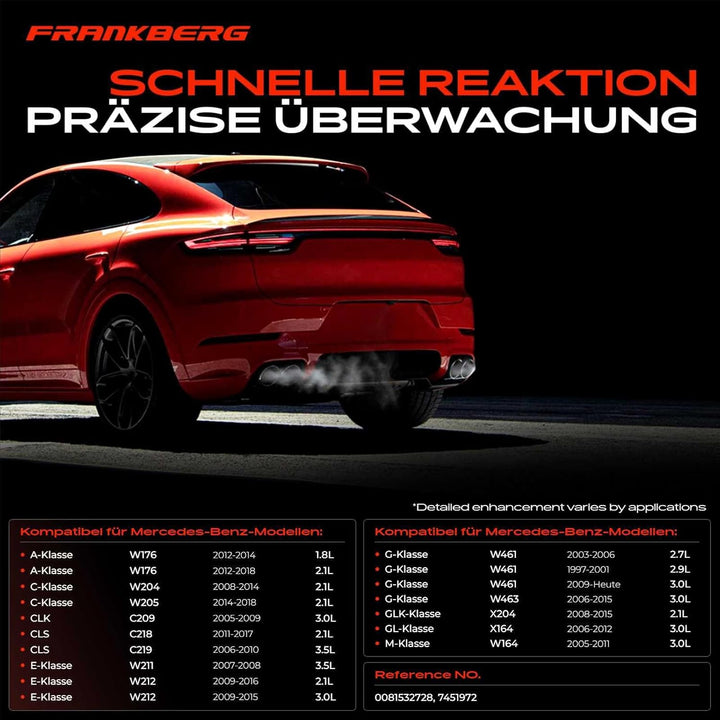 Abgastemperatur Sensor für C-Klasse W204 S204 CLS C218 C219 X218 E-Klasse W211 W212 GL-Klasse X164 G