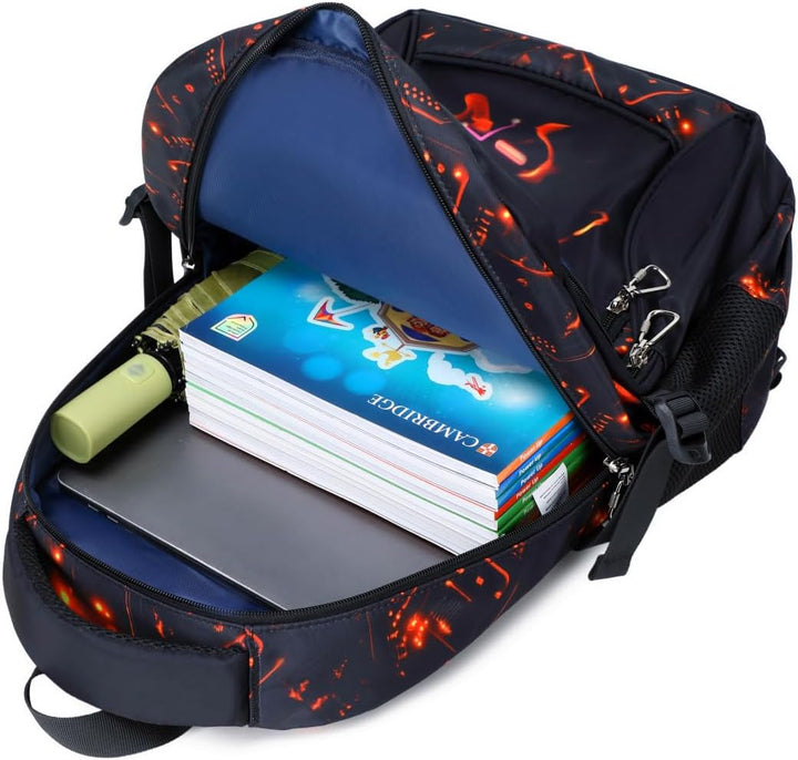 Schulrucksack Jungen Teenager Rucksäcke Kinder Schulranzen Grundschule Mittel Buchtasche Grosse Wass