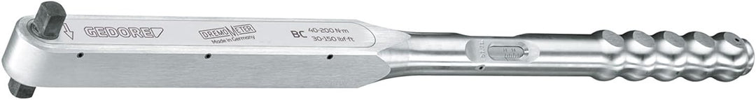 GEDORE Aluminium Drehmomentschlüssel DREMOMETER 1/2" 40-200 Nm mit Doppelvierkant ±3% Genauigkeit mi