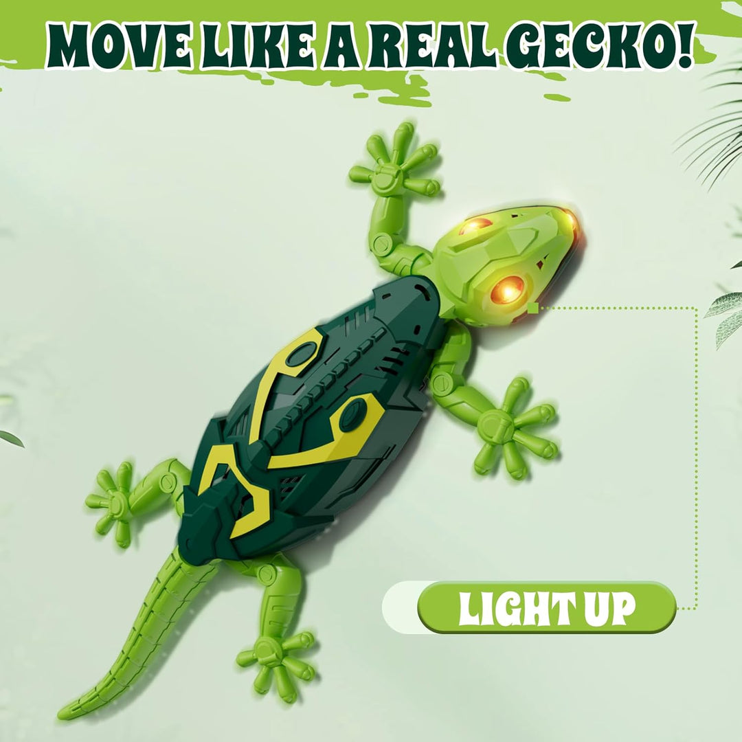Wall Crawler Gecko, Remote Controlled Crawling Chameleon, Fernbedienung Wand Gecko mit Leuchtenden A