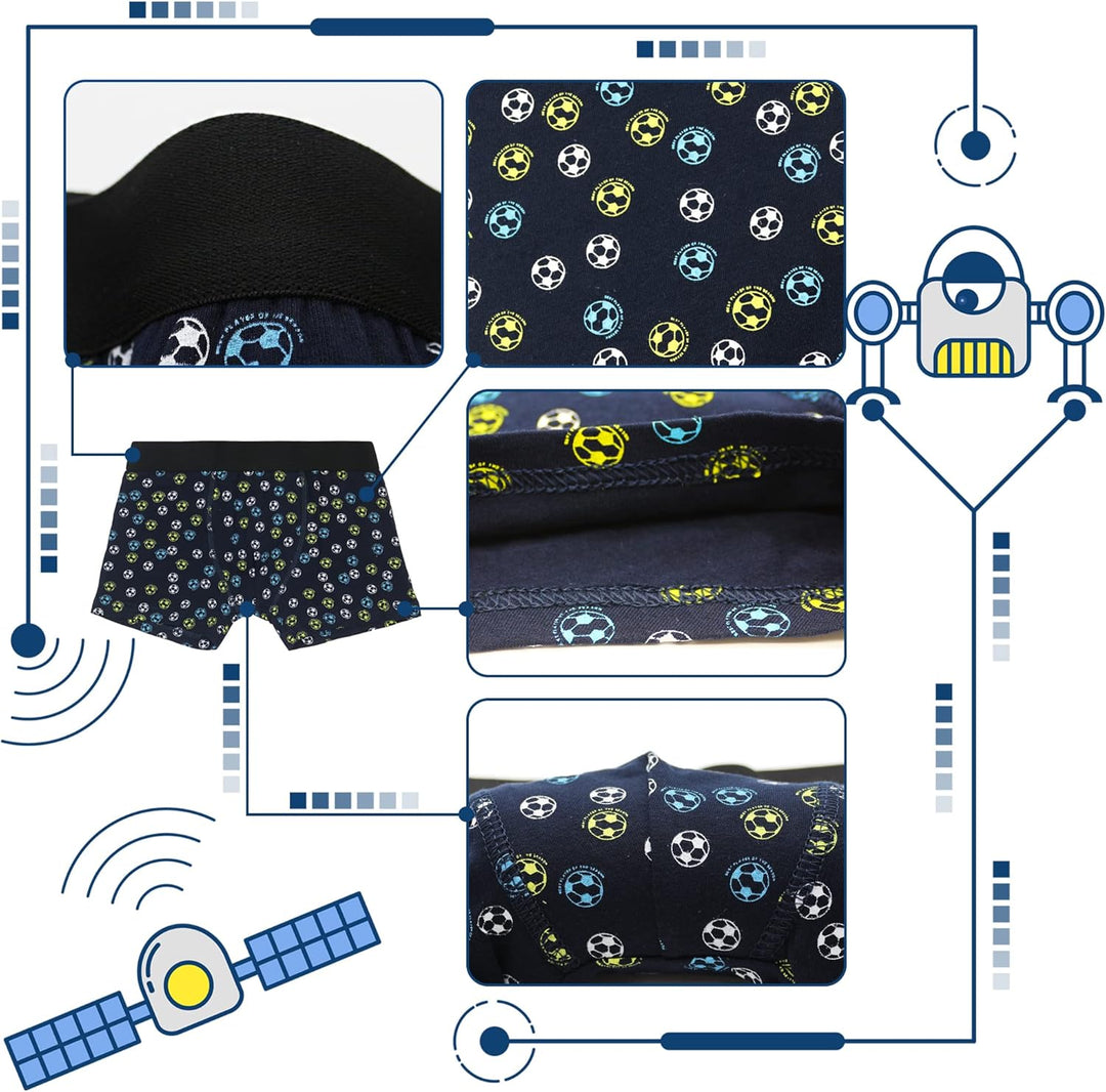 L&K-II Boxershorts Jungen Baumwolle Kinder Unterhosen 10er Pack 1604 146-152 Mehrfarbig 2, 146-152 M