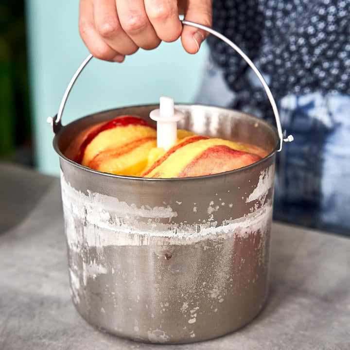SPRINGLANE Edelstahl Eisbehälter für Eismaschine, Zusatzbehälter für Elisa